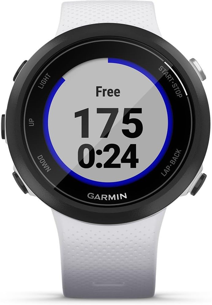 Garmin Swim 2 Easy to Use Lightweight GPS Swimming Smartwatch, Pool and Open Water Smartwatch, Records Distance , Pace , Stroke Count and more , Whitestone-8