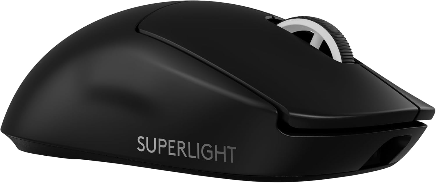 Logitech G PRO X SUPERLIGHT 2 LIGHTSPEED Wireless Gaming Mouse, Lightweight, 4K polling, LIGHTFORCE Hybrid Switches, HERO 2 Sensor, 32,000 DPI, 5 Programmable Buttons, USB-C Charging, PC, Mac - Black-0