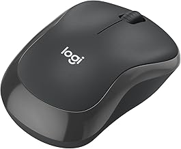 Logitech M240 Silent Bluetooth Mouse, Wireless, Compact, Portable, Smooth Tracking, 18-Month Battery, for Windows, macOS, ChromeOS, Compatible with PC, Mac, Laptop, Tablets - Graphite