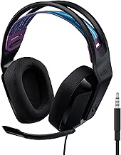 Logitech G G335 Wired Gaming Headset, with Microphone, 3.5mm Audio Jack, Comfortable Memory Foam Earpads, Lightweight, Compatible with PC, PlayStation, Xbox, Nintendo Switch - Black