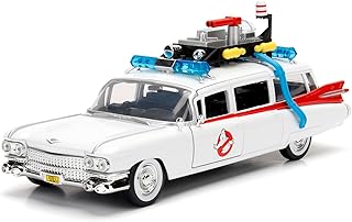 Jada 253235000 Cazafantasmas coche ECTO-1 metal 1:24 Ghostbusters Car Collecting, White, One Size