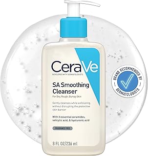 CeraVe SA Smoothing Cleanser with Salicylic Acid for Dry, Rough & Bumpy Skin 236ml