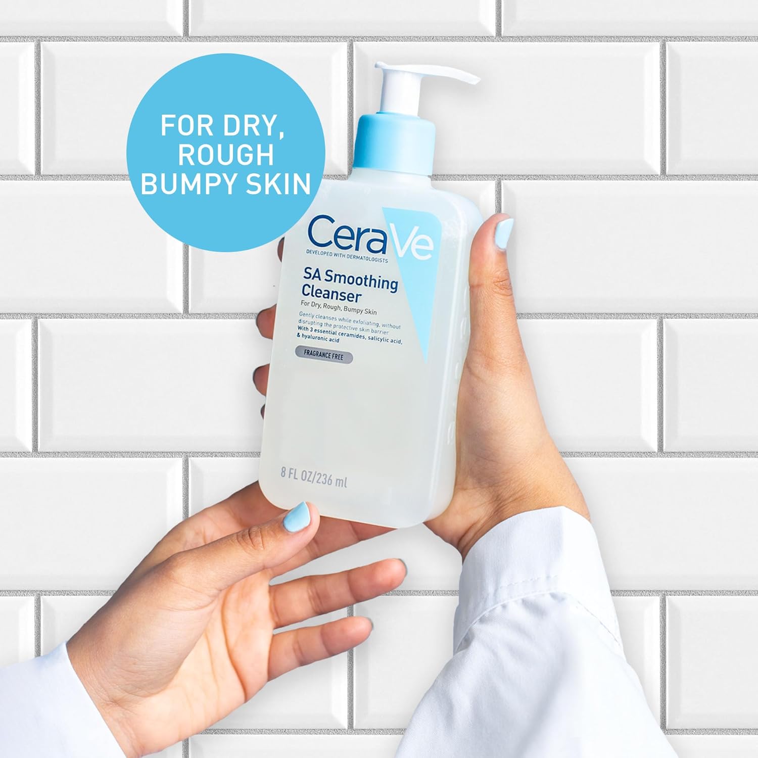 CeraVe SA Smoothing Cleanser with Salicylic Acid for Dry, Rough & Bumpy Skin 236ml-1