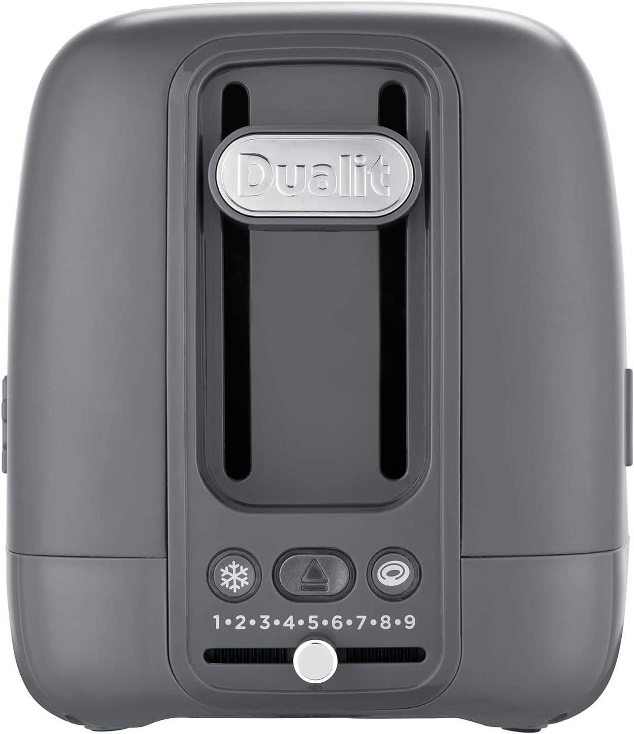 Dualit 2 Slice Domus Toaster | Grey | Extra Long Slots For Large Bread Slices – Bagel & Defrost Settings - Peek & Pop Function | Matching Domus Kettle & Sandwich Cage Available-1