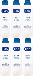 6 x E45 Straightforward Skincare Daily Lotion Dry & Sensitive Skin Spray 200ml