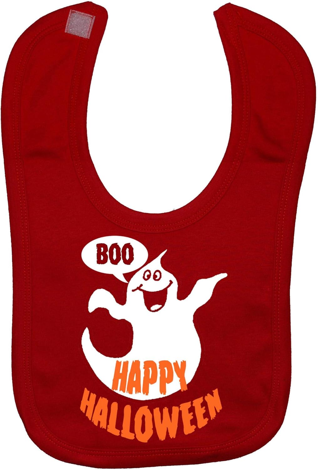 Acce Products Happy Halloween with Boo Ghost Baby Feeding Bib Touch Attach 0 to approx 3 Years-0