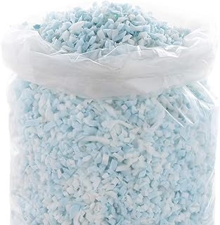 Linenspa Shredded Memory Foam - Craft Foam - Replacement Fill for Pillows, Bean Bags, Chairs, Dog Beds, Stuffed Animals, and Crafts, 2.5 Lbs, Blue