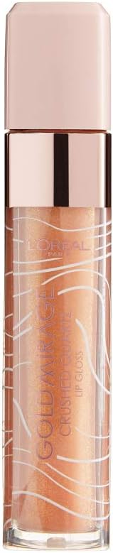 L'Oral Paris Gold Mirage Lipgloss - 01 Gold Quartz Goudkleurig - Glanzend Crushed Quartz Limited Edition Collectie-0