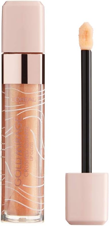 L'Oral Paris Gold Mirage Lipgloss - 01 Gold Quartz Goudkleurig - Glanzend Crushed Quartz Limited Edition Collectie-1