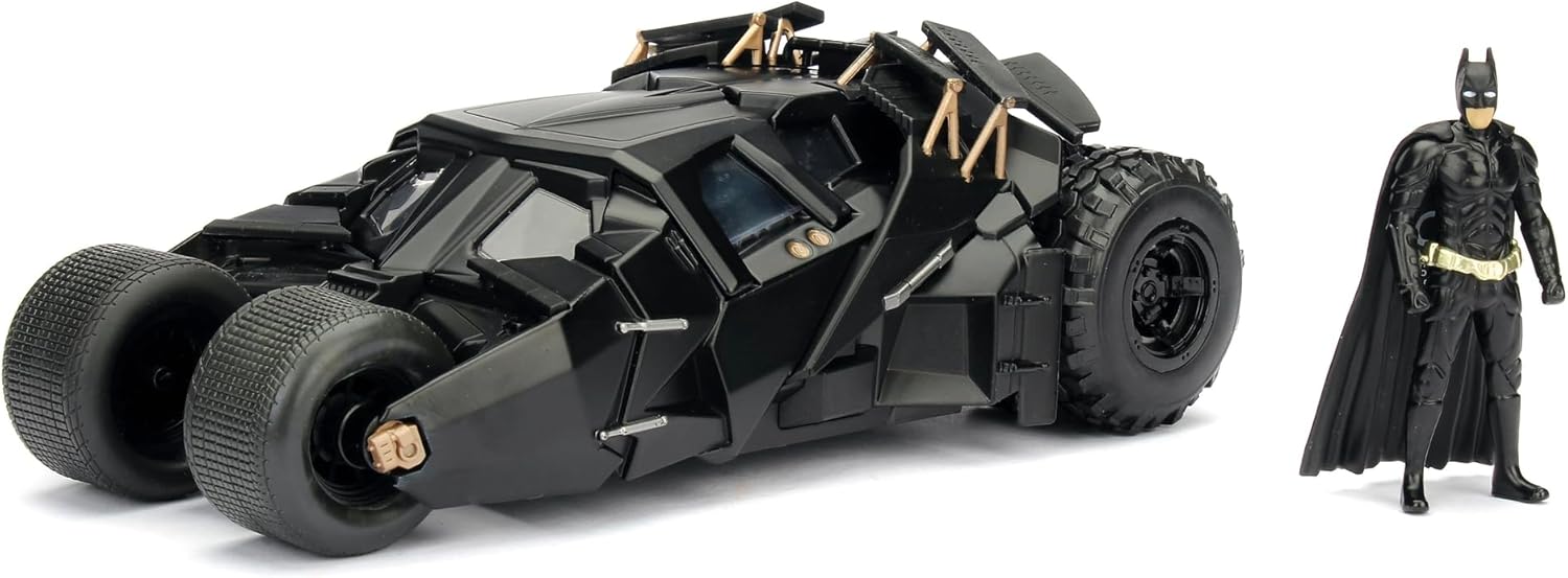 Jada BATMAN THE DARK KNIGHT BATMOBILE 1:24 SCALE DIE-CAST REPLICA, Black-0