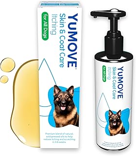 YuMOVE Skin & Coat Care Itching for Adult Dogs | Itchy or Sensitive Skin Supplement for Dogs Prone to Scratching enriched with Salmon Oil | 500ml | Packaging may vary, Clear