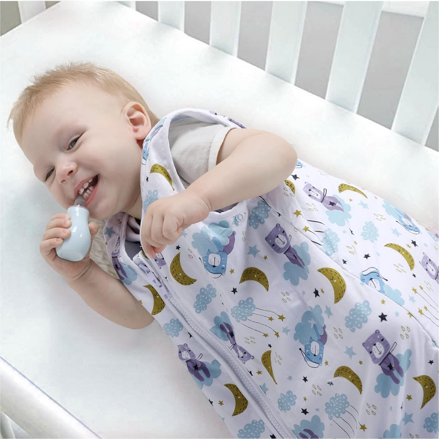 Lictin Baby Sleeping Bag 2.5 Tog with Adjustable Length for 18 to 36Months Baby-8