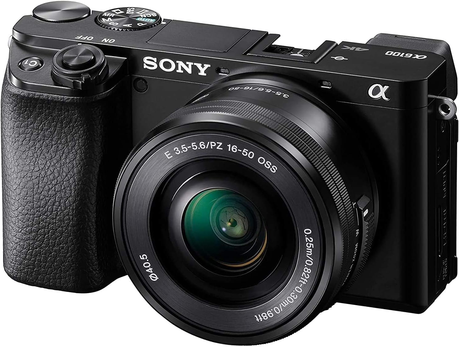 Sony Alpha 6100 | APS-C Mirrorless Camera with Sony 16-50 mm f/3.5-5.6 Power Zoom Lens ( Fast 0.02s Autofocus, Eye Tracking Autofocus for Human and Animal, 4K Movie Recording and Flip Screen )-2