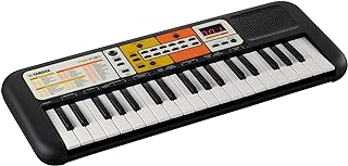 YAMAHA PSS-F30 - Portable and Lightweight, Children's Keyboard, 120 Built-in Voices and 30 Songs with Smart Chord Function, Fun Learning Instrument, in Black