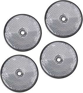 KONGZEE Set of 4 Round Reflectors for Truck, Caravan, Car