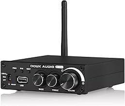 Douk Audio 320W Bluetooth 5.0 Hi-Fi Amplifier 2.0 Channel Stereo Receiver USB Flash Drive Player Mini Class D Integrated Amp for Home Passive Speakers Powered Subwoofer (M1 PRO)