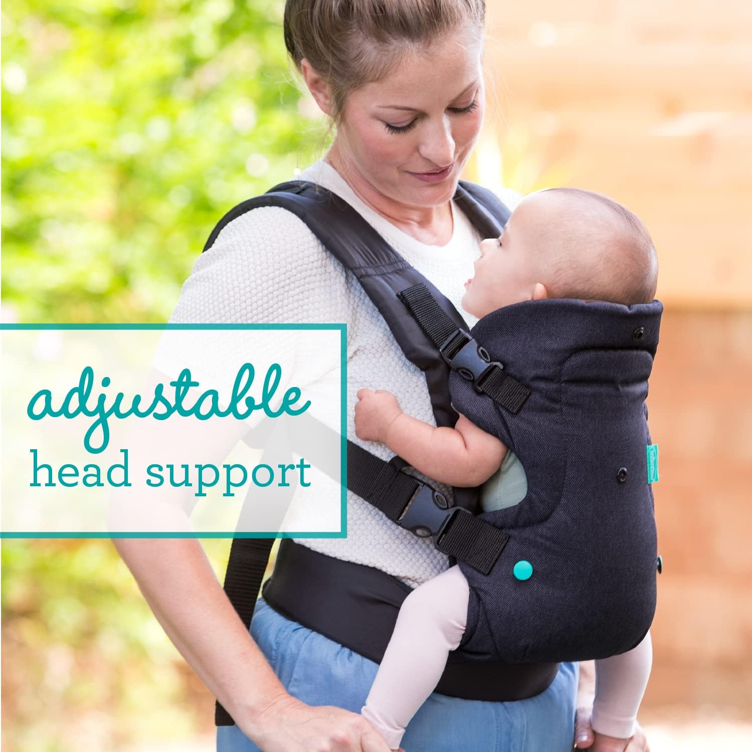 Infantino - Flip 4-in-1 Advanced Carrier with Washable bib Included - Ergonomic - Convertible - Face-in and Face-Out - Front and Back Carry - Newborns and Older Babies - 8-32 lbs-3