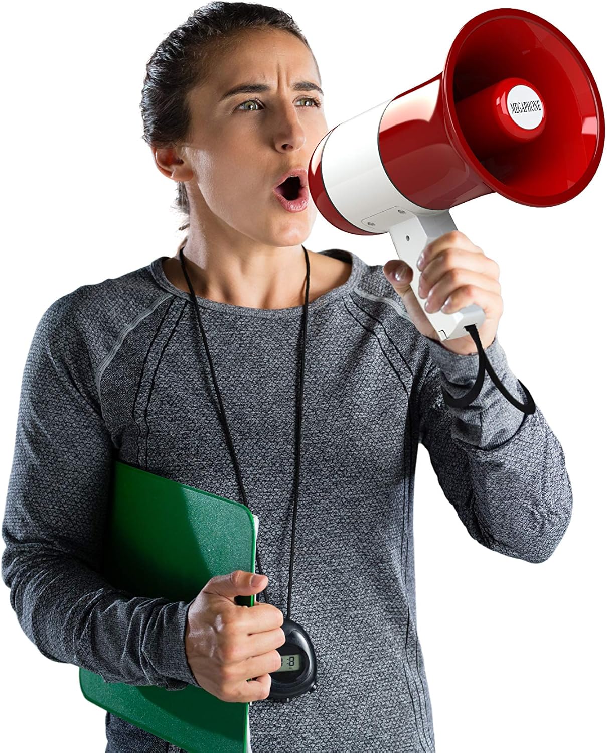 Magikl Megaphone Speaker with Siren - Portable Loud Hailer - MP3 Player and Recording Function, Rechargeable Battery and USB-Charging Cable Included - For Parties, Sporting Events and Professional Use-5