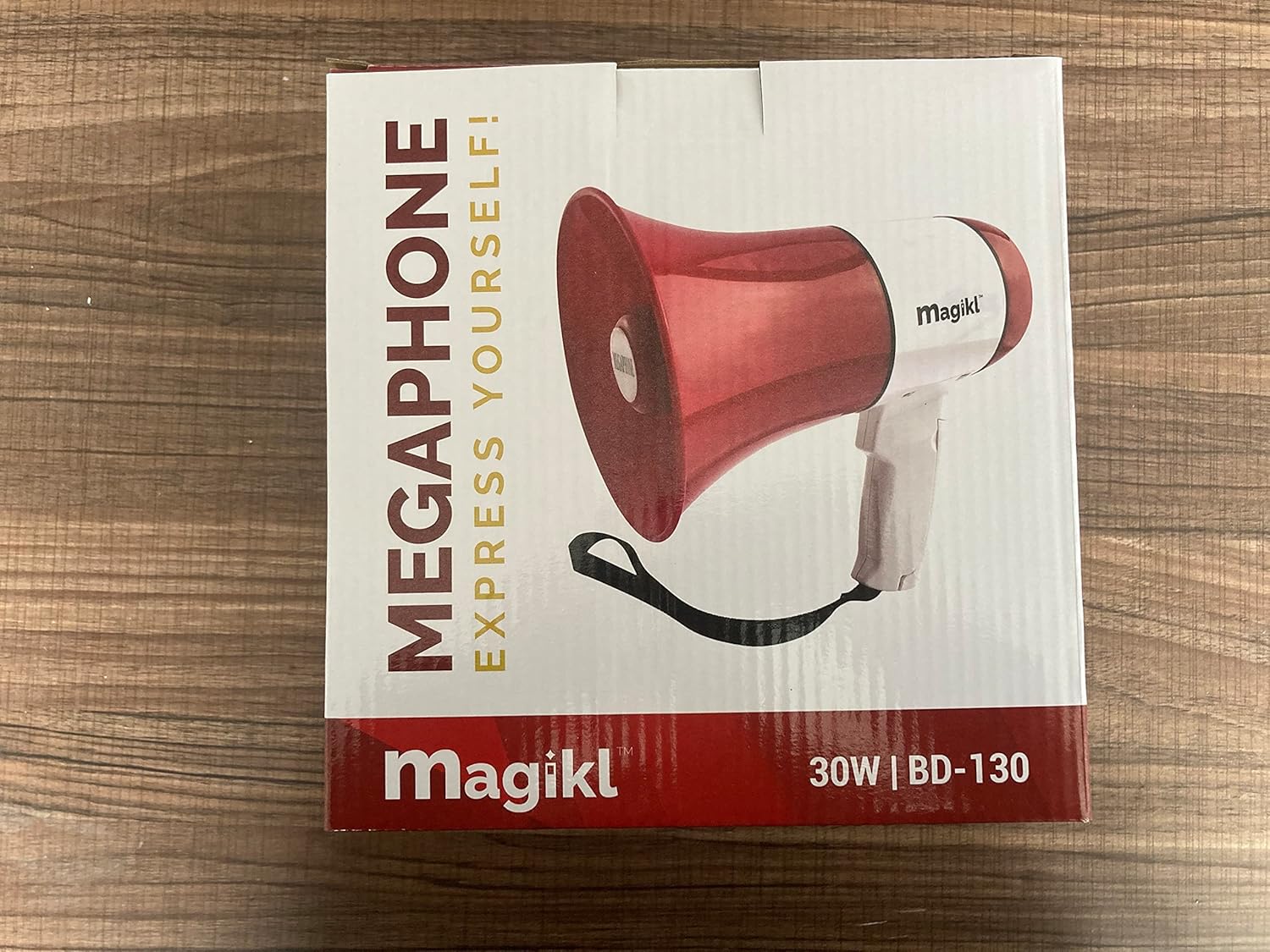 Magikl Megaphone Speaker with Siren - Portable Loud Hailer - MP3 Player and Recording Function, Rechargeable Battery and USB-Charging Cable Included - For Parties, Sporting Events and Professional Use-7