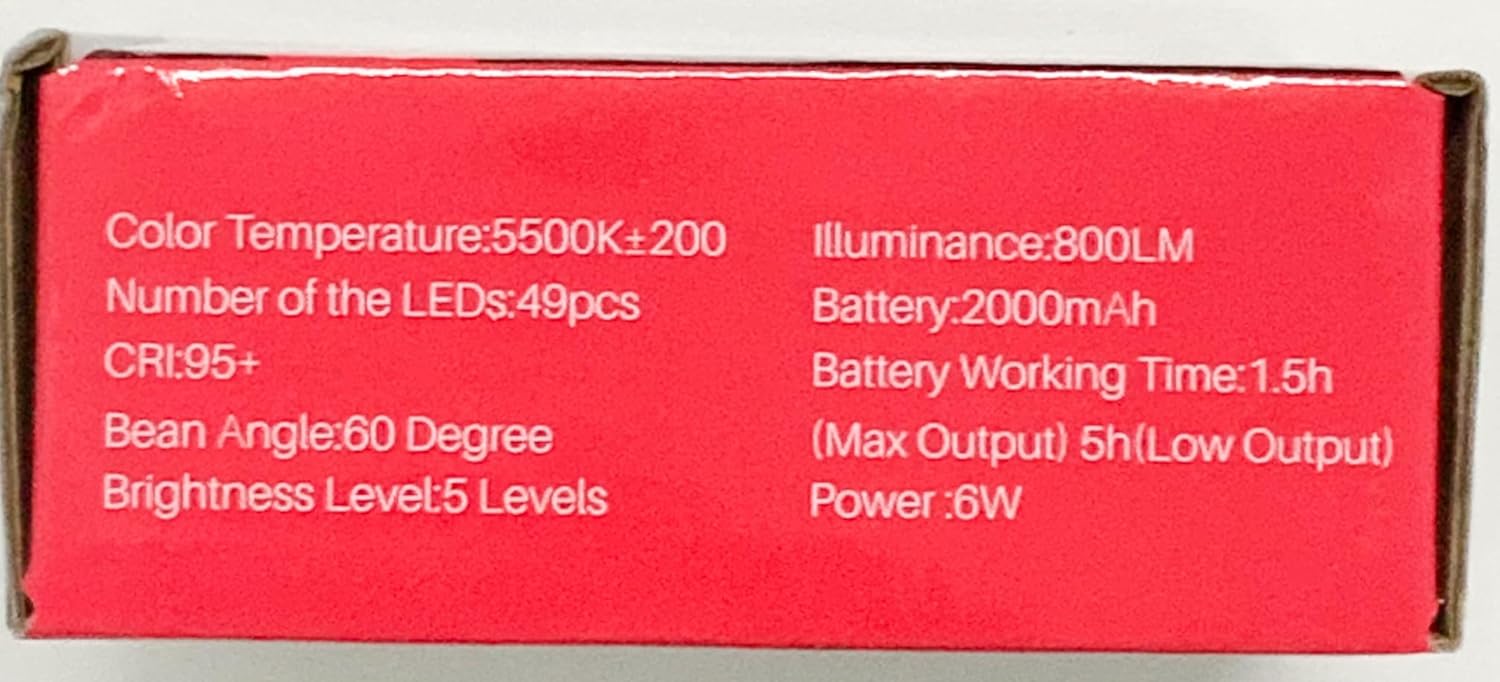 Camera Light, ULANZI VL49 Led Video Light Dimmable with 2000 mAh Battery, Portable Light Photography Rechargeable, Brightness Adjustable for Youtube,Studio,Livestreaming,DSRL,Camcorder Shooting-7