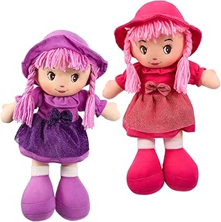 Rag Doll Traditional Girls Soft Cuddly Toy Dolly Xmas Christening Gift, 35 cm