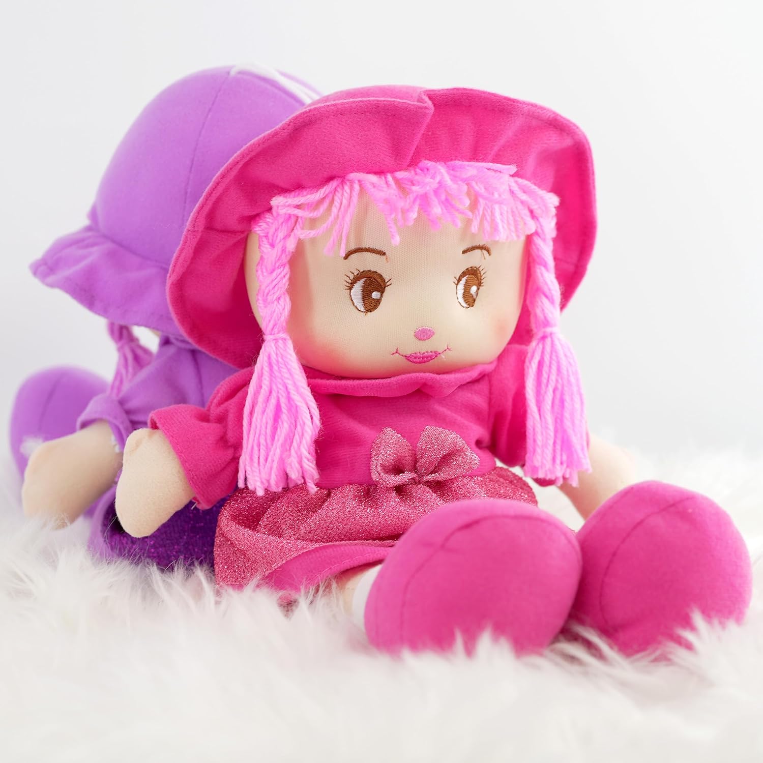 Rag Doll Traditional Girls Soft Cuddly Toy Dolly Xmas Christening Gift, 35 cm-2