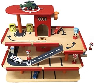 Gamez Galore Multi-storey Car Park Wooden Garage with Lift