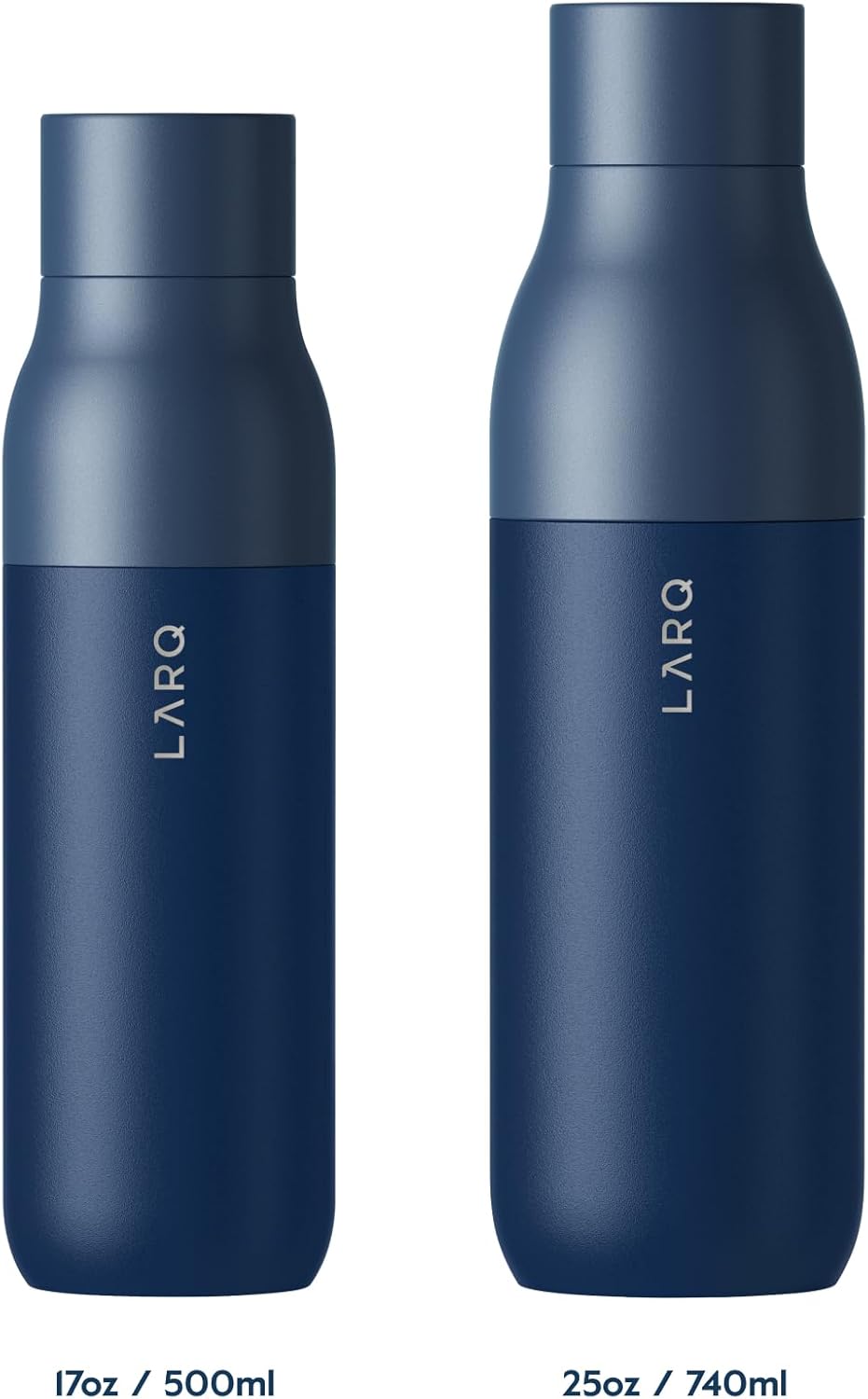 LARQ Bottle PureVis 500 ml - Self-Cleaning and Insulated Stainless Steel Water Bottle with UV Water Purifier and Award-Winning Design | Reusable & Travel Friendly| 2-Years Warranty, Monaco Blue-1