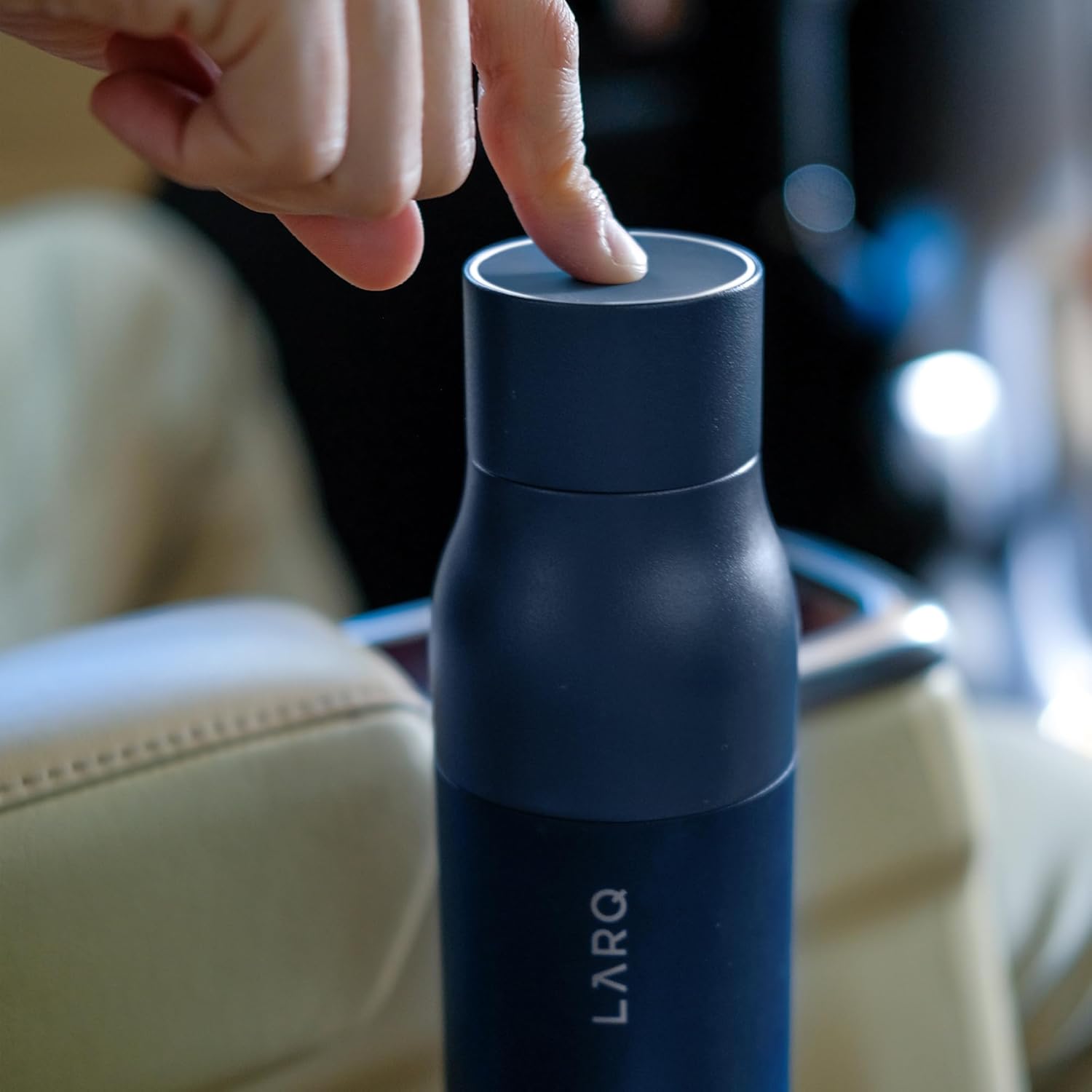 LARQ Bottle PureVis 500 ml - Self-Cleaning and Insulated Stainless Steel Water Bottle with UV Water Purifier and Award-Winning Design | Reusable & Travel Friendly| 2-Years Warranty, Monaco Blue-6