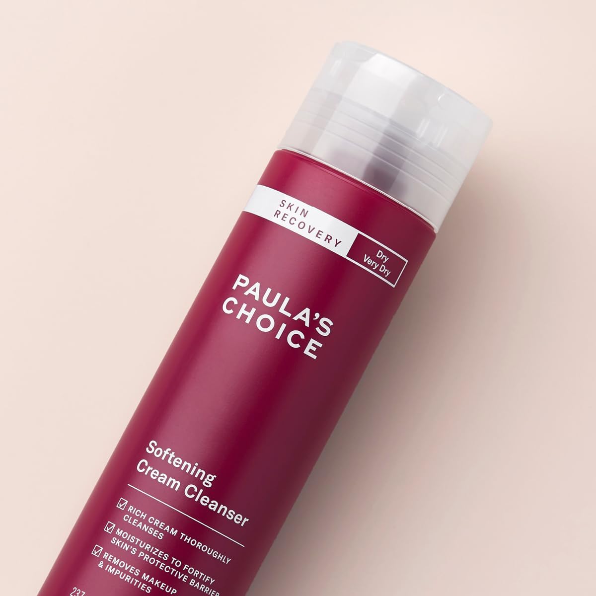 Paula's Choice SKIN RECOVERY Cream Cleanser - Gentle Facial Cleanser Removes Make Up with Beta Glucan - Hydrates Skin & Reduces Redness - Normal to Dry & Sensitive Skin - 237 ml-1