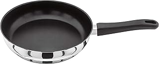 Judge Vista J219A Stainless Steel Non-Stick Medium Skillet Frying Pan 24cm, Induction Ready, Oven Safe, 25 Year Guarantee