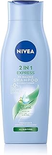 Nivea 2-in-1 Care Express Mild Shampoo and Conditioner (250 ml), Intensive Nourishing Shampoo with Aloe Vera, Hair Shampoo for Care in No Time at All