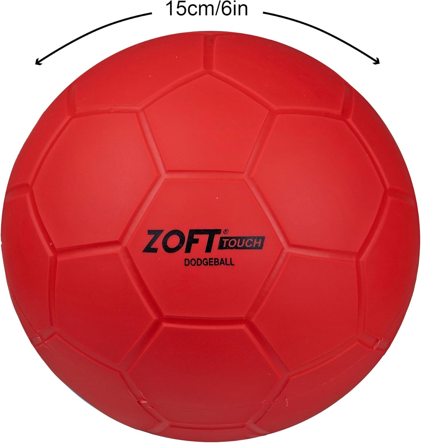 First-Play Zoft Touch Dodgeball , Red,Small, S-4