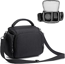 SLR Cameras Case, Waterproof Shockproof DSLR Camera Single Bag, Adjustable Shoulder Strap Compatible with Sony, Canon, Samsung, Fuji, Panasonic, Casio, Nikon