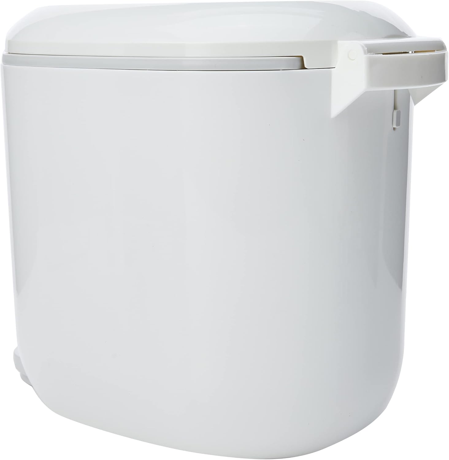 Addis 518503 Premium Deluxe Bathroom Pedal Bin with inner, 3.5 litre, White Grey, 29 x 18.5 x 23cm-2