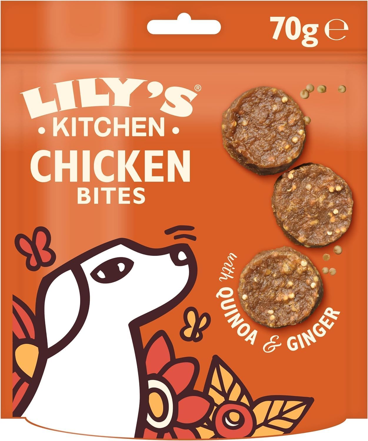 Lily's Kitchen Natural Dog Treats Multipack - Beef Mini Burgers, Duck and Venison Sausages, Chicken Bites & Chicken Jerky (8 x 70 g)-5