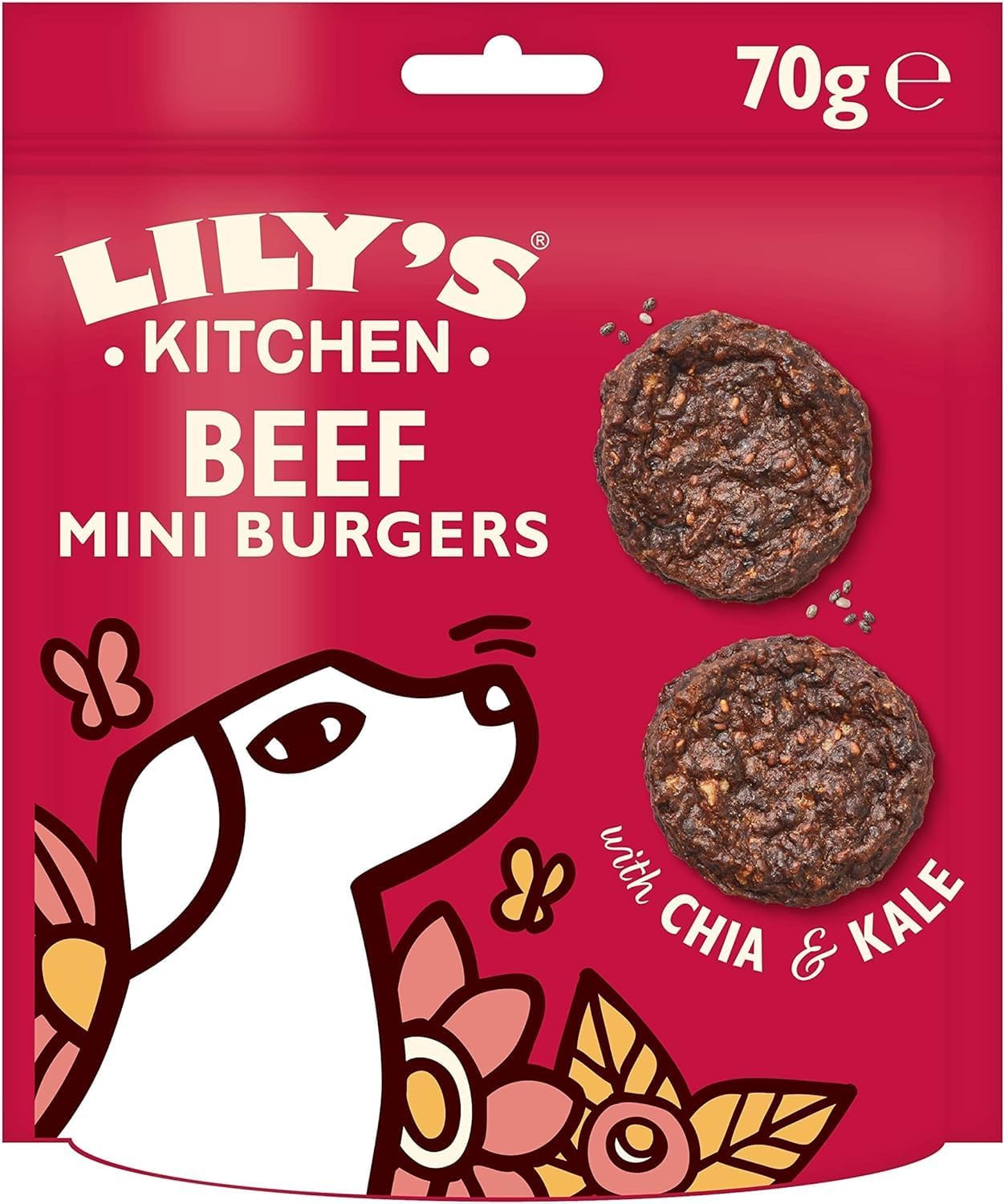 Lily's Kitchen Natural Dog Treats Multipack - Beef Mini Burgers, Duck and Venison Sausages, Chicken Bites & Chicken Jerky (8 x 70 g)-7