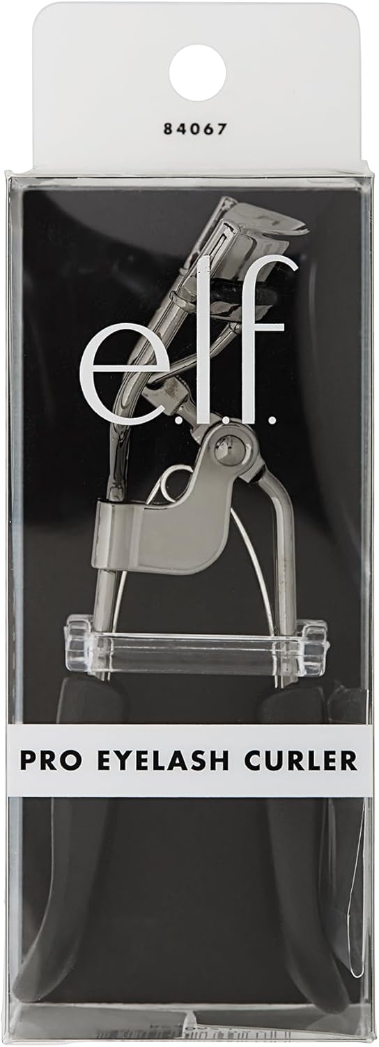 e.l.f. Pro Eyelash Curler Strong, Contoured, Lifting Creates Long Lasting, Eye-Opening, Voluminous Lashes Includes Additional Rubber Replacement Pad-3