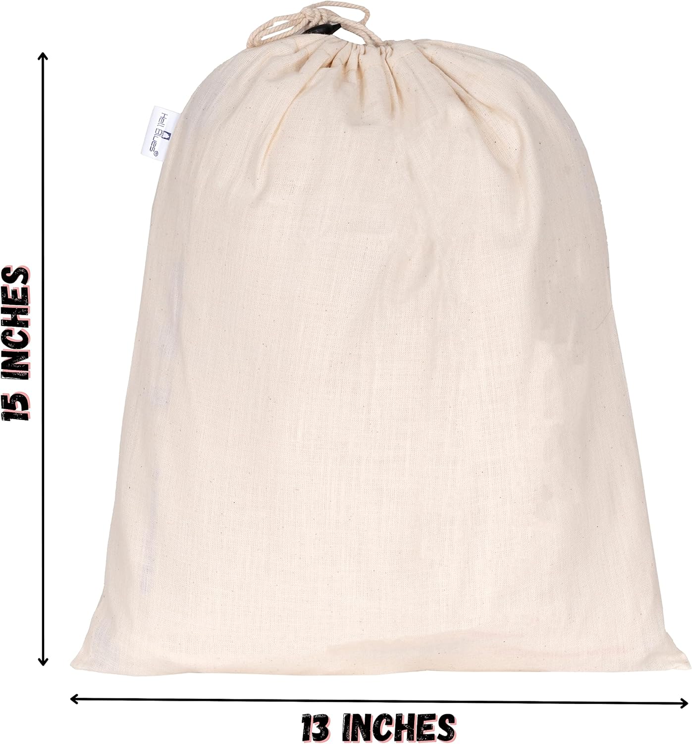 Hell Blues Drawstring cotton bags organic natural-2