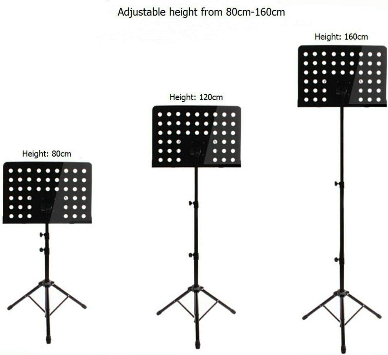 Luebel Heavy Duty Metal Foldable Music Stand Holder Tripod Orchestral Conductor Sheet-4