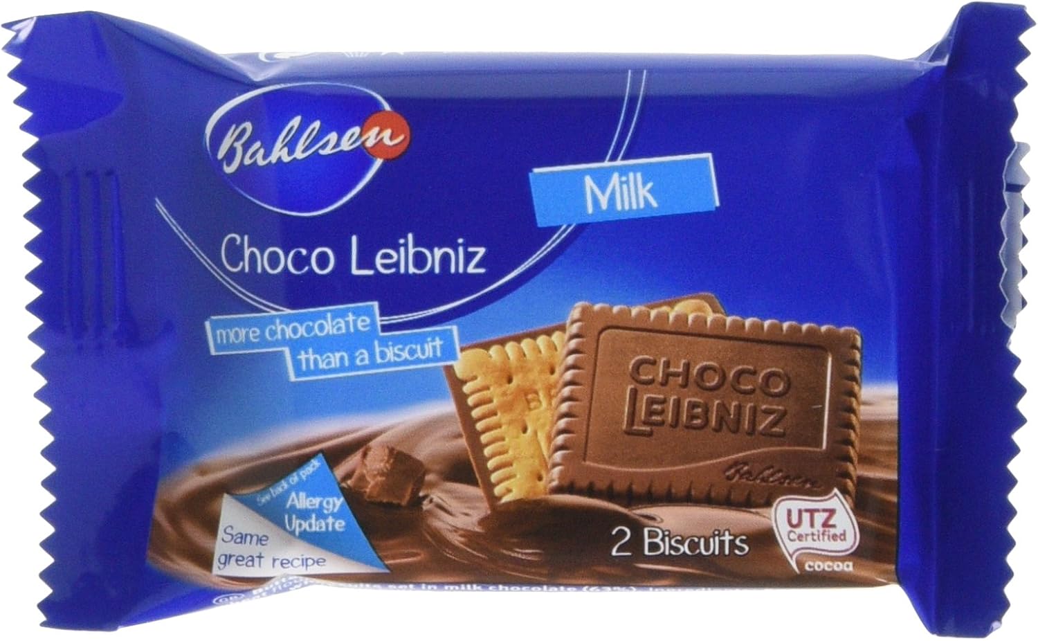 Bahlsen Choco Leibniz Milk Chocolate Biscuits, case of 30 x 28g individually wrapped biscuits-0