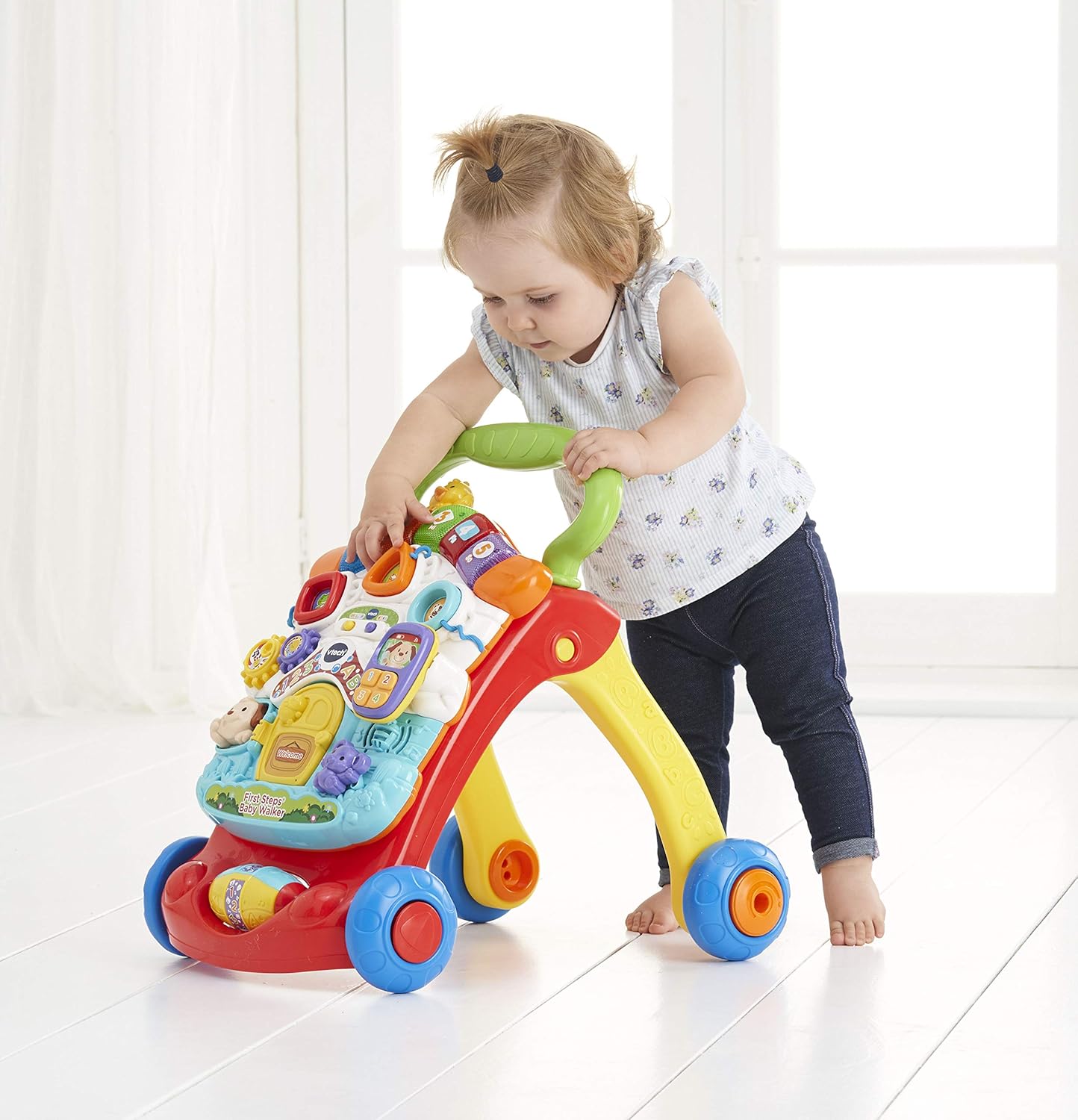 VTech First Steps Baby Walker | Push Along Walker Baby Toy with Shapes, Sounds, Music, Phrases, Pretend Play and More | Suitable for Babies from 6 - 30 Months Olds, Boys & Girls-7