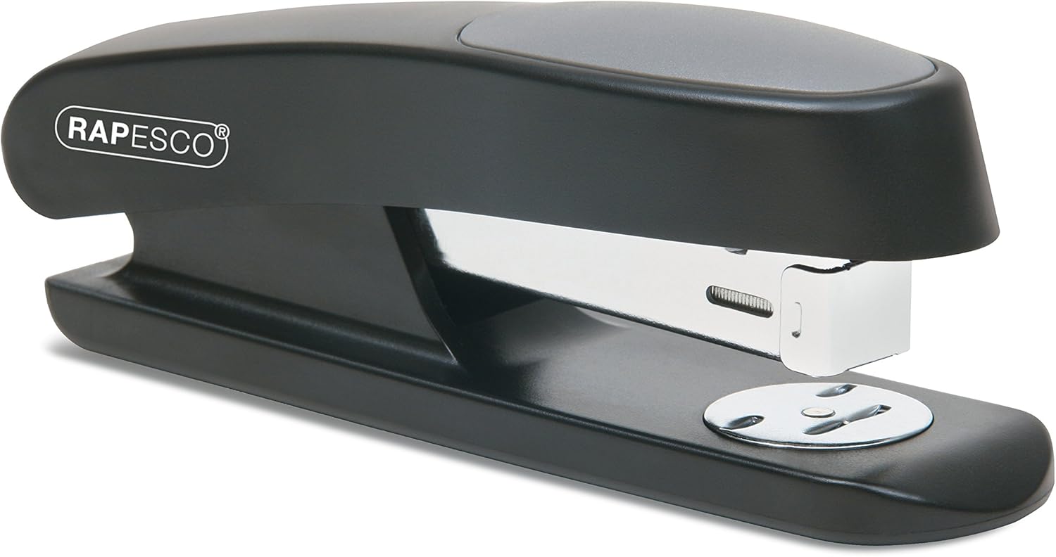 Rapesco 1472 Germ-Savvy Antibacterial, Sting Ray Stapler with R4 Staple Remover & 5000 x 26/6 mm Staples, Black, Bundle-1