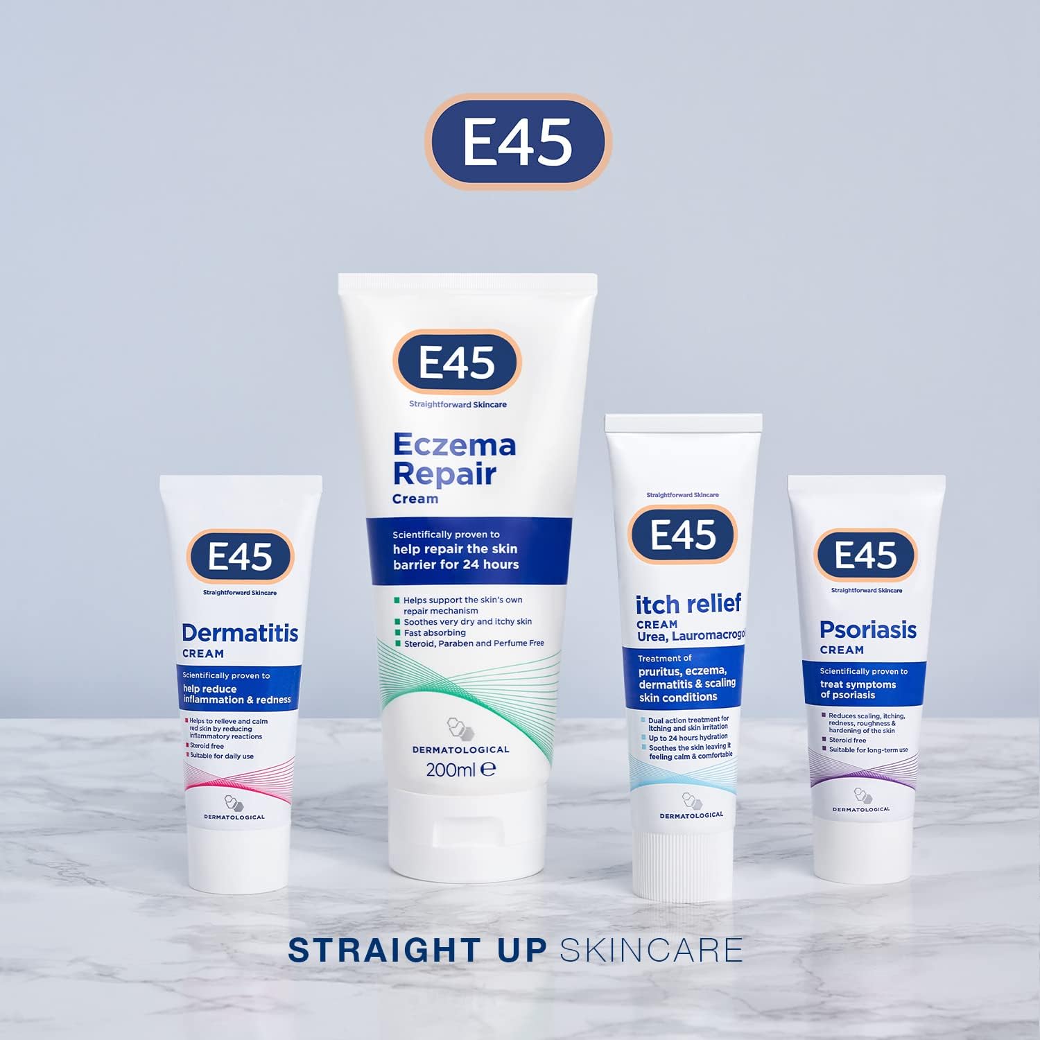 E45 Repair Cream 200 ml to Treat Symptoms of Eczema – Soothe and Hydrate Very Dry and Itchy Skin – Emollient Cream with Omega 3 Fatty Acids - Dermatologically Tested-6