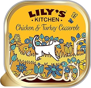 Lily's Kitchen Chicken & Turkey Casserole - Complete Natural Adult Dog Food Wet (10 x 150g Trays)