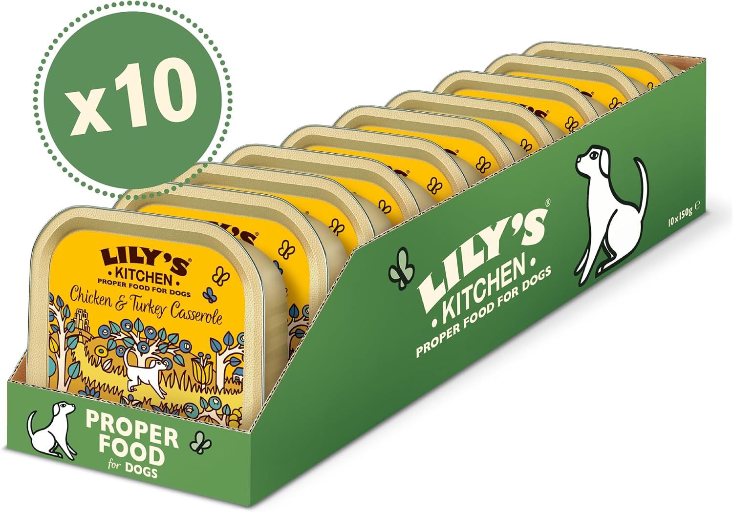 Lily's Kitchen Chicken & Turkey Casserole - Complete Natural Adult Dog Food Wet (10 x 150g Trays)-3