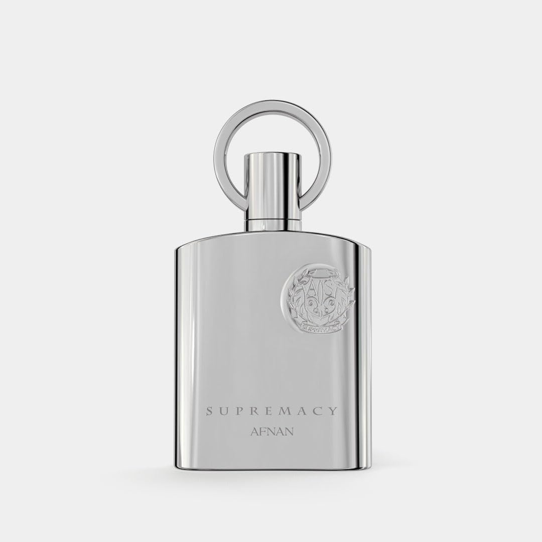 Afnan Supremacy Silver Eau de Parfum (100ml) Aftershave Perfume Spray for Men - Woody Floral and Musky Scent - Modern Fragrance Suitable for Any Occasions, EDP-1