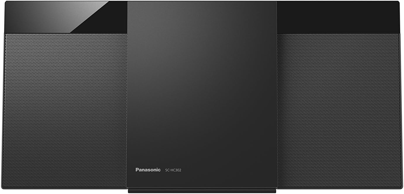 Panasonic SC-HC302EB-K Modern HiFi System with FM / DAB / DAB + Radio, 20W Speaker and CD Player, Bluetooth USB playback, Black-0