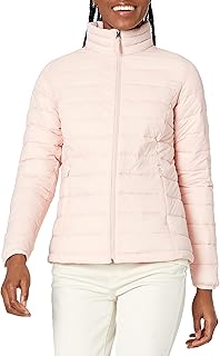 Amazon Essentials Women's Lightweight Long-Sleeved, Water-Resistant, Packable Puffer Jacket (Available in Plus Size)