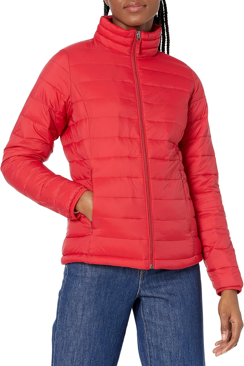 Amazon Essentials Women's Lightweight Long-Sleeved, Water-Resistant, Packable Puffer Jacket (Available in Plus Size)-0